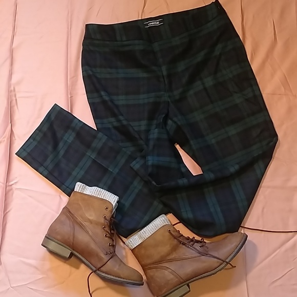 Flannel Pencil Pants - Picture 3 of 4